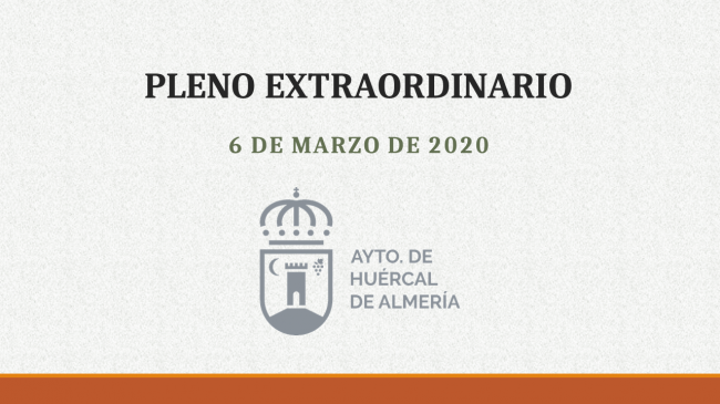Pleno Extraordinario Ayuntamiento Huércal de Almería