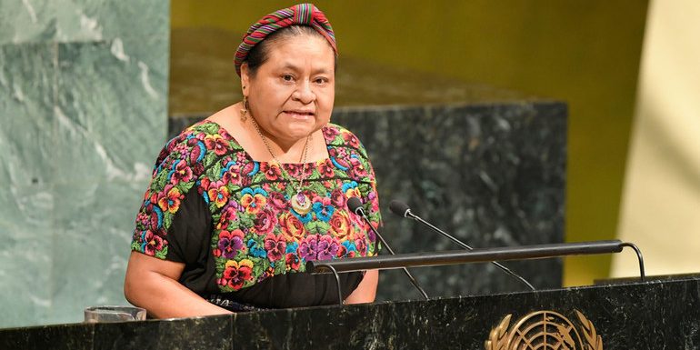 Premio Nobel de la Paz Rigoberta Menchú