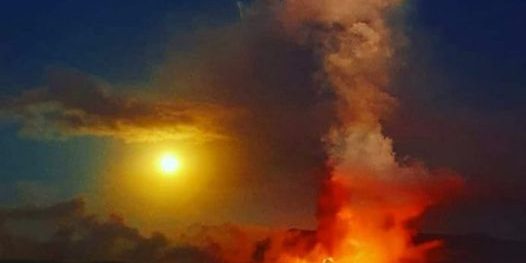 VOLCAN LA PALMA Volcán de La Palma en Días de Radio