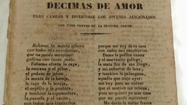 Décimas poéticas con amor en días de radio