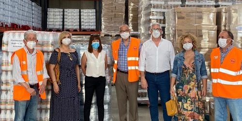 200615VisitadelalcaldedeHurcaldeAlmeraIsmaelTorresalBancodeAlimentos Banco Alimentos y Cruz Roja Huércal.