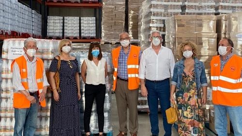 200615VisitadelalcaldedeHurcaldeAlmeraIsmaelTorresalBancodeAlimentos Banco Alimentos y Cruz Roja Huércal.