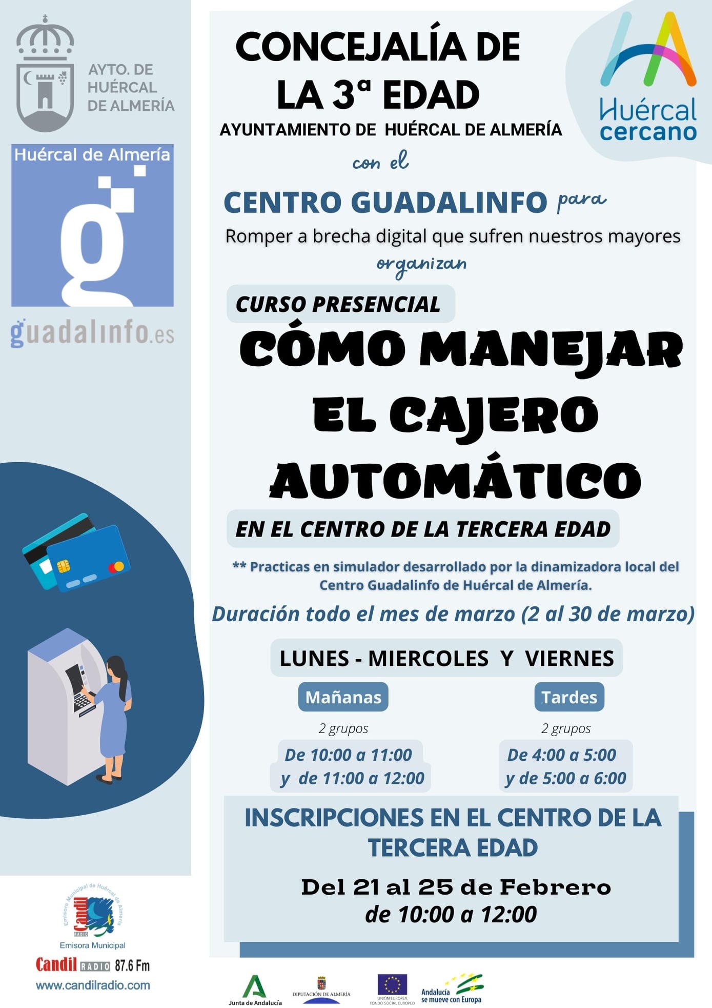 Guadalinfo manejo cajeros mayores Guadalinfo - Cajeros Mayores