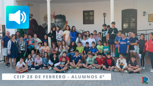 V  AUDIOTHUMBNAIL – 28 DE FEBRERO 6TO PRIMARIA png Alumnado del CEIP 28 de febrero, miniatura version audio 2022-11-01
