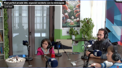 Gamificando la Navidad y el Año Nuevo: «Perdemos + Q Ganamos pero nos divertimos», con la Mini Cúpula Arcade Bits y Almécija, en Días de Radio.