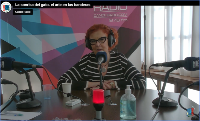 La Sonrisa del Gato… Composición de Colores «por Bandera», con Carmen Rubio y Almécija, en Días de Radio.