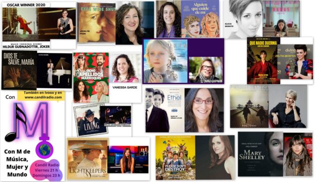 En nuestro ducentésimo sexagésimo segundo programa vamos a dedicar una hora completa a música para películas escrita por mujeres. Algunas de ellas ya son bien conocidas en Con M y todas son unas compositoras magníficas. Hoy, en con M de Música, Mujer y Mundo,