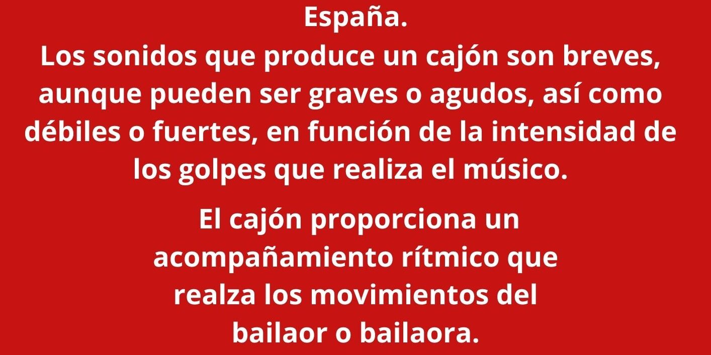 Cajón flamenco